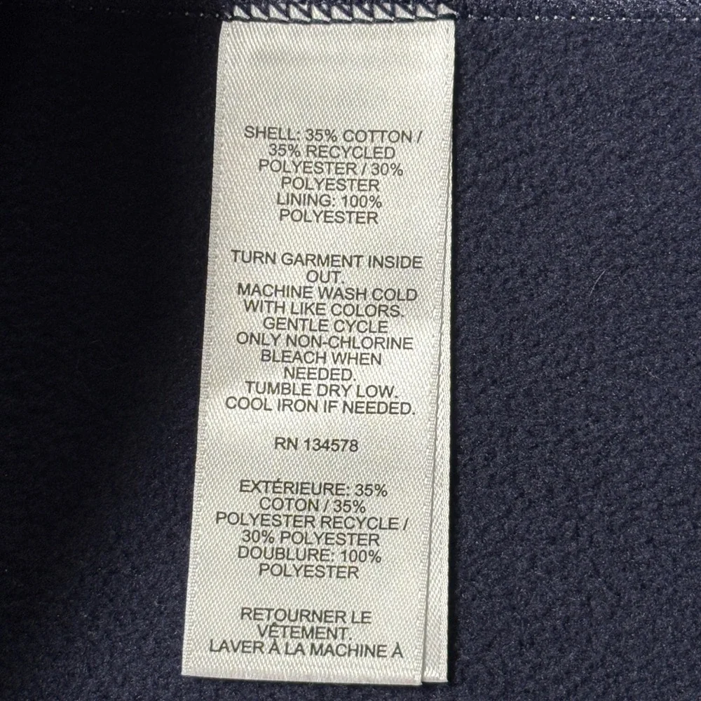 Vineyard Vines Vest Men XXL Gray Saltwater Full Zip Fleece 1K005096